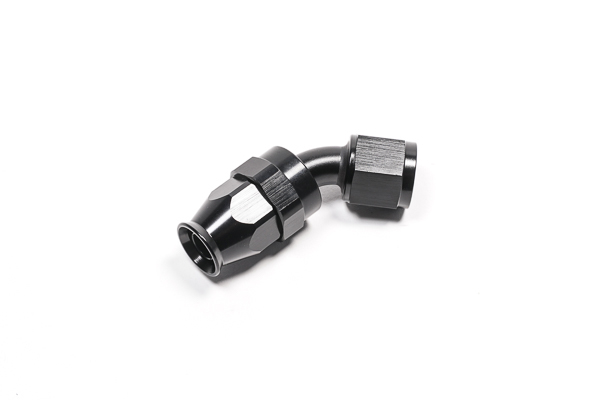 Radium Engineering — Radium Engineering -8AN 45 Degree PTFE Hose End - Black - view 3